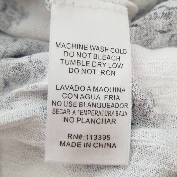 Blue and white blouse - Picture 6 of 6